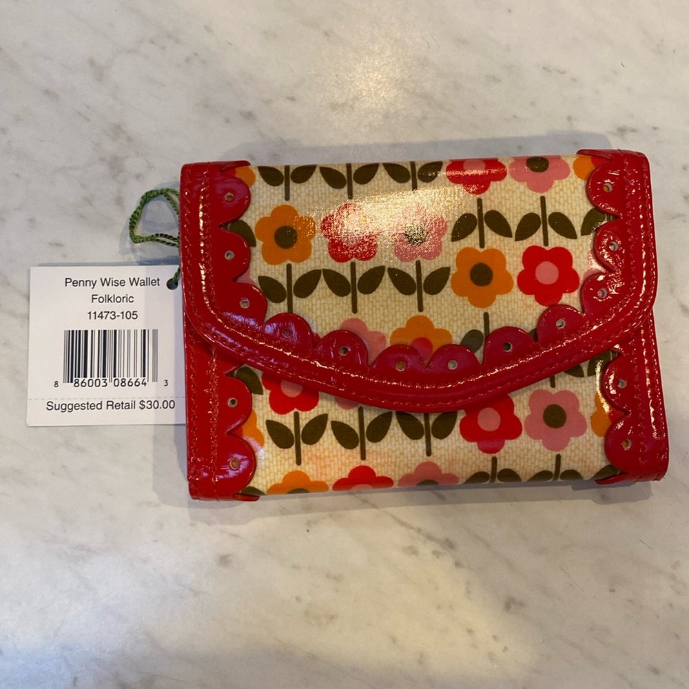 Vera Bradley Pennywise Wallet.  folkloric (retired)